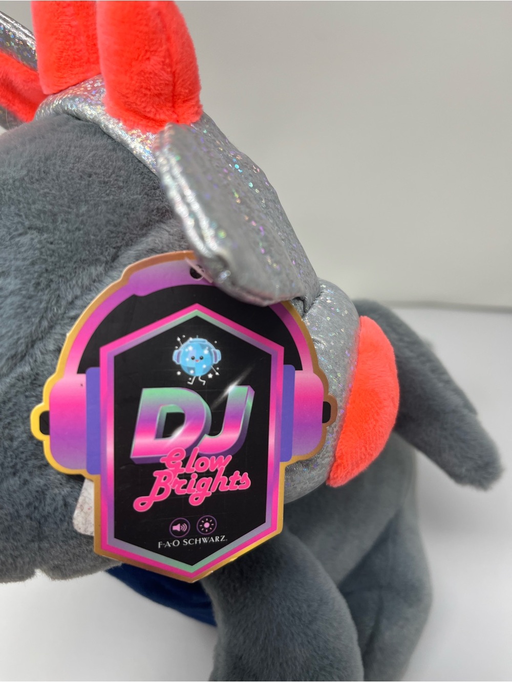 FAO Schwarz DJ Glow Brights Dragon Plush – New Kids Fun Whimsical Fun See Video - Picture 5 of 9